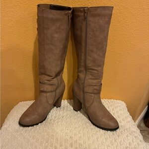 Reneeeze Tall Faux Leather Boots